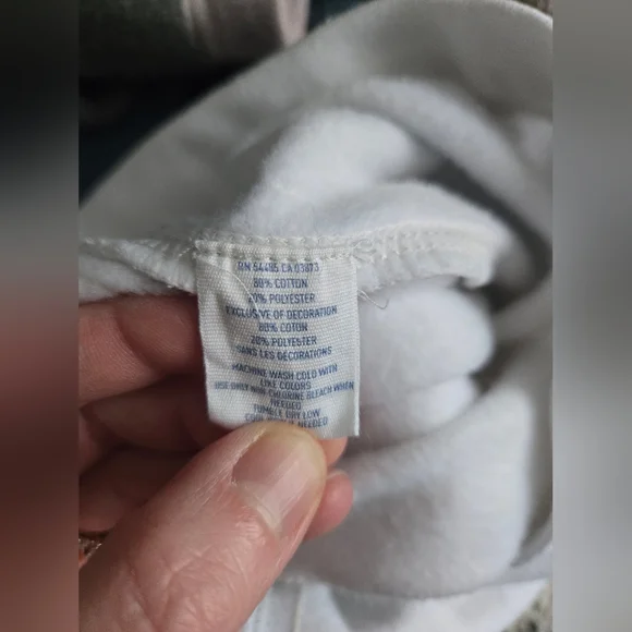 Vintage Y2K Aerie Cropped Sweatpants White Logo Joggers | Size S - Picture 10 of 11